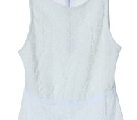 Choies – White Laser Out Lace Detail Vest – Damen-Bekleidung – Jacken & Mäntel – Westen,