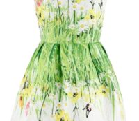 Vintage Floral Printing Sleeveless A-line Dress – OASAP – Damen-Bekleidung – Kleider – ,